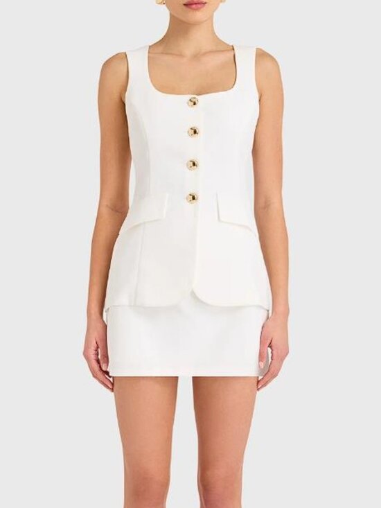 Amanda Uprichard Pants - AMANDA UPRICHARD Women's Kya Romper Size XS In Ivory